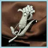 Pinos broches de diamante broche de broche de negócios traje tops vestido formal cor shinestone broches para homens homens jóias de moda grop d dhclm