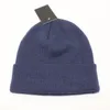 Fast färg stickad hatt vinterhattar för män kvinnor mössdesigners mössa mössor höst varm mäns gorra