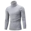 Erkek Sweaters Sonbahar Kış Yavurucu Örtme Örgü Tulma Rollovers Rollneck Sıcak Erkekler Jumper İnce Uygun Sıradan 221121