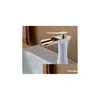 Rubinetti per lavabo bagno Cascata Rubinetto per lavabo in ottone Vanity Rubinetto per lavabo cromato 83008 Consegna a goccia Rubinetti per giardino domestico Sho Dhwmx