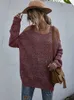 Women's Knits Tees 2022 automne hors épaule tricoté pull femmes hiver à manches longues pull pull femmes pull dames pull ample pour les femmes T221012