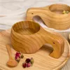 Tassen Chinesische Tragbare Holz Kaffeetasse Gummi Holz Tee Milch Tassen Wasser Trinken Trinkgeschirr Handgemachte Saft Zitrone Teetasse Geschenk 221119