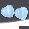 Stone Natural Howlite Heart Stones gepolijste getrumpte edelstenen liefde gesneden palm zorgen steen voor genezende reiki sieraden maken decorati dh0xc