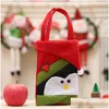 Decorazioni natalizie Decorazioni natalizie Tote Eve Candy Gift Bag Bomboniera per feste di nozze Sacchetti di iuta Fornitura Drop Delivery Home Ga Dhgtj