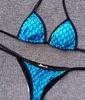 Sexy zweiteiliger Bikini für Frauen, Badeanzug, G-Buchstaben, modische Perspektive, Designer-Bademode