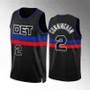 Koszulka koszykówki Marvin Bagley Killian Hayes Hamidou Diallo Jaden Ivey Cade Cunningham Alec Burks Bojan Bogdanovic Jalen Duren Ausar Thompson Jerseys