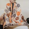 Foulards Épais Couverture Hiver Chaud Écharpe pour Femmes Mode Imprimé Floral Cachemire Châle Wraps Pashmina Étoles Bufanda Femme 221121