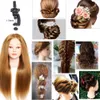 Traine de mannequin de cheveux femelles Tête 80% à 85% réel de coiffure humaine Mabineuse de coiffure Polaire Polaire Pratique de coiffure