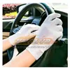 ST355 Super Thin Sun Protection Gloves M￤n Kvinnor Mod Pure Color Etiquette Dance Gloves Elastic Cycling Driving Glove