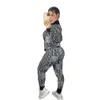 2024 Designer Brand Tracksuits Women 2 piece set print Jogging Suit jacket pants set Lady Outfits stand collar Long Sleeve Sweatsuits fall winter Clothes 9012-6
