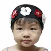 Hair Accessories Autumn Toddler Cotton Flower Headbands Headwear For Baby Girls Kids Stretch Hairbands Head Wrap Turban