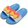 Vrouwen slippers schattige cartoon boog knop badkamer dia's 2022 zomer nieuwe binnen open tenen antislip zacht sandalen vrouw schoenen j220716