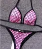 Sexy zweiteiliger Bikini für Frauen, Badeanzug, G-Buchstaben, modische Perspektive, Designer-Bademode