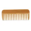 Peigne en bambou et bois naturel de haute qualité Peigne à barbe Santé Peigne en bambou Gravure au laser Logo GG020