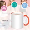 11 oz Céramique Sublimation Tasse À Café En Porcelaine Blanc Blanc Tasses Blancs Emballés Pour Thé Lait Latte Cacao Chaud B1129