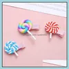 Haarclips Bronrettes Leuke regenboogwolk Lollipop Vorm Haarclip Meisjes Bronrettes Haarspelden Hoofdkleding mode verjaardag cadeau drop deli dhot2