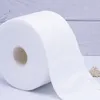 Tissu 1roll serviette à visage jetable Not levé les lingettes de soins humides à sec non tissés Disqueur de coton Nettoyage de coton Papier rouleau 221121