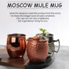 550ml 18 Ounces Hammered Copper Plated Moscow Mule Mug Beer Cup Coffee Cup Mug Copper Plated Canecas Mugs Travel Mug Kitchen DHL F1125