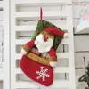 Christmas Decorations Stockings Gifts Bag 6 Styles Xmas Elk Noel Snowman Santa Claus Stocking Kids Favor Merry Candy