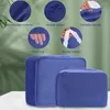 Depolama Çantaları 8pcs Bavul Organizer Paketleme Küpleri Çok renkli katlanabilir su geçirmez Bagaj Seyahat için