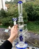 18 tums vattenpipor i glas med trädperkolator med olja, dab rig shisha hona 18 mm rökrör