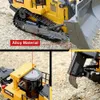 Electric RC Car Huina Bulldozer Excavator 1 16 2 4G Remote Control Units Trucks voor volwassenen Tractor Crawler Bagger Trailer Kerstmis 221122