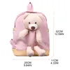 Backpacks Cute Cartoon Plush Bear Kids Stuffed Animal Toddler Toy for Boys and Girls Outdoor Traveling Kindergarten Children's C 221122