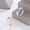 Cluster Rings Romantic Hands Than Heart Ring Geometric Palm Love Gesture Couple Fashion Wholesale Jewelry Wedding