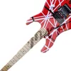 logo lvybest decalcomania speciale per chitarra elettrica a forma progettata sulla parte superiore della chitarra rosa. ponte galleggiante e pickup di qualità