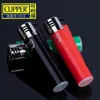 Original Nylon Clipper Torch Lighter Red Flame Jet Lighters Gas Butane Cigarettrör Rökning Ljusare påfyllning Portable Windproect Wholesale No Gas