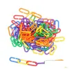 Andra fågelförsörjningar typ C Bird Toys Mticolor Birds Gnaw Plaything Parrot Color Plastic Chain Link Ett paket med 100 st nytt 6 5JX J2 D DHAUK