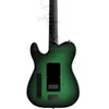 Corps de guitare électrique et tête de la tête propre de logo Flame Loveer arrière et tête de tête Green Color Center