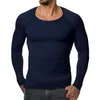 Camicie casual da uomo T-shirt lavorata a maglia per il tempo libero da uomo Top Fashion Good Stitching Pullover per palestra
