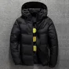 Herren Daunenparka Männer Jacke Mantel Winter Warm Lässig Herbst Stehkragen Puffer Dicker Hut Weiße Ente Parka Männlich WinterDown mit Kapuze 221122