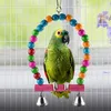 Autres fournitures pour oiseaux 6 pièces perroquet jouets balançoire jouet coloré à mâcher suspendu hamac cloche Pet escalade échelles pour Parro 221122