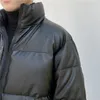 Herenvesten winter dikker warm winddichte faux lederen heren zwarte parka's harajuku mode oversized katoen met katoenen jassen puffer puffer bovenkleding 221122