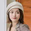 Beralar Kadın Şapkaları İçin Kapaklar Güz Gorros 2022 Tasarımcı Retro Fedora Şapka Bonnetler Octagonal Sboy
