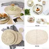 Mats Pads Corn Fur Woven Dining Table Mat Heat Insation Pot Holder Round Coasters Coffee Drink Cup Placemats Mug Drop Delivery Hom Dh0Tv