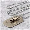 Anhänger Halsketten Usa Army Dog Tag Halskette Anhänger Hip Hop Frauen Herren Modeschmuck Geschenk Drop Lieferung Halsketten Anhänger Dhovf