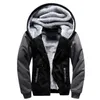 Hoodies Shionfa Patchwork Fleece Men's Hoodie Winter Thick Sweatshirts Casual Hooded Cardigan Fashion Bomber Päls Jackets dragkedja 5xl Y2211