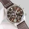 Luksusowy pilot IWC Watch Wysokiej jakości mechaniczny automatyczny na rękawo na rękę 6-pinową funkcję Funkcję Rekretową Wybór biznesowy BJP9 2