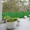 Faux florales grünes grünes künstliches Blatt Privatsphäre Zaun Roll Simulierte grüne Wand Landschaftsgestaltung im Freien Garten Hinterhof Balkon Dekor 221122
