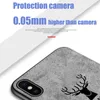 Custodie per cellulari con design testa di cervo per Apple iphone xr xs max x 8 7 6 6s plus Custodia in pelle per cellulare