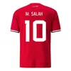 cusotmエジプトサッカージャージ22-23ナショナルチームRed Trezeguet M. Elneny M. Salah Ramadan Kahraba A. Hegazi Footballユニフォーム男性