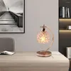 Bordslampor EU Plug LED Crystal Lamp Home Romantic E27 Bedside Night Light For Bedroom Living Matsal Sm￥ lyx