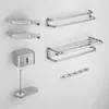 Juego de accesorios de baño Dabai, accesorios de baño de aleación de aluminio, colgante sin perforaciones, toallero, toallero, soporte para cepillo de baño, caja de pañuelos con gancho