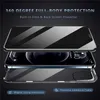 For Iphone Phone Case Protective Shell Anti-Glare Magnetic Privacy Screen Aluminum Alloy Frame 13 12 Mini 11 Pro Max Xr Xs 7 8 Plus