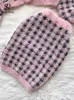 Tvådelad klänning Singreiny Fashion Plaid stickade bitar kostymer långärmad kort tröja Cardigan Mini Bodycon Streetwear Autumn Set L221122