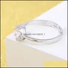밴드 반지 다이아몬드 크라운 링 조절 가능한 시에 여성 신부 약혼 웨딩 패션 보석 선물 선물 드롭 배달 DHQ0Z