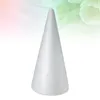 Feestdecoratie kegel kegels piepschuim kerstboom ambachtelijke ambachten diychildren bloemen polystyreen vormige toren witte kleine ornamentballen